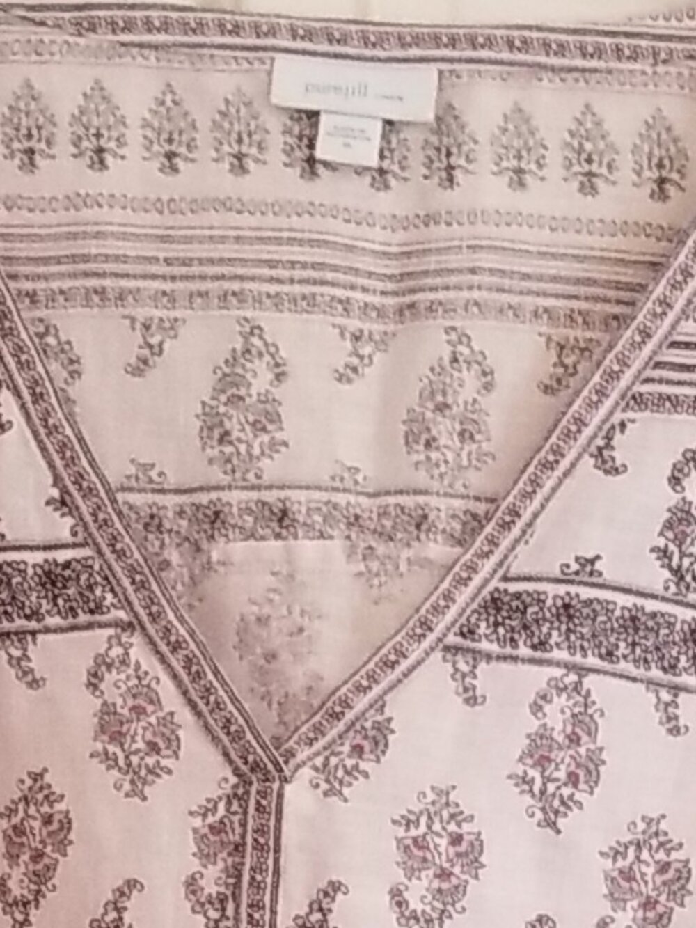 PURE JILL LINEN long sheer dress XL - Picture 2 of 9